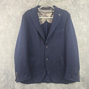 Jack Victor Loro Piana Capolavoro Sport Coat Mens 40R Navy Blue Wosley Soft Flaw